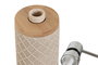 DKD Home Decor Dosificador Resina Bambú Beige 7x7x18