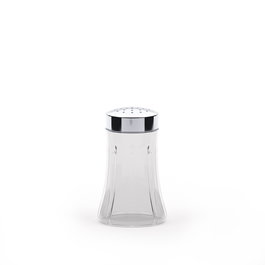 Valira Salero de Cristal con Tapón Cromado Modelo 1969 - Molinillo o Dispensador de Sal