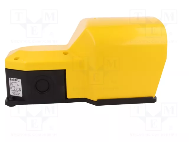 PIZZATO ELETTRICA Interruptor de pie amarillo SPST-NO + SPST-NC 6A/250VAC