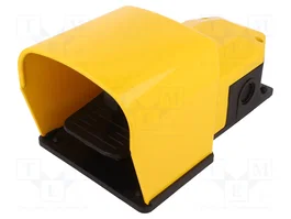PIZZATO ELETTRICA Interruptor de pie amarillo SPST-NO + SPST-NC 6A/250VAC