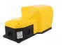 PIZZATO ELETTRICA Interruptor de pie amarillo SPST-NO + SPST-NC 6A/250VAC