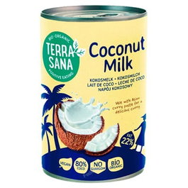 TERRASANA Leche De Coco Lata 400Ml Vegana Sin Gluten