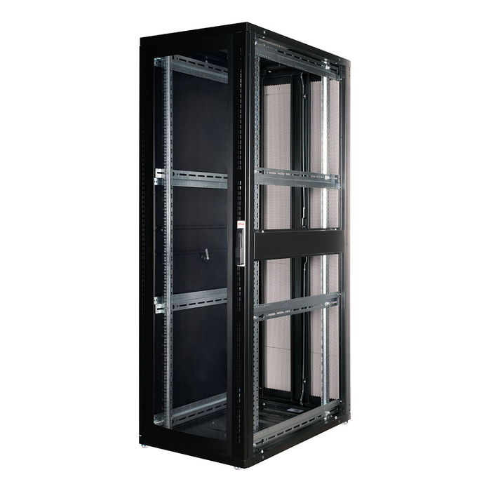 ROLINE Servidor Rack 19 Pulgadas 42U 600x1000 mm Negro Vidrio Acero 1000 kg Capacidad