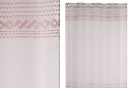 DKD Home Decor Cortina de Poliéster Rosa Palo 140x260 cm