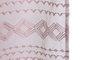 DKD Home Decor Cortina Boho Rosa Palo Poliester 260 x 140 cm (2 Unidades) Estilo Bohemio