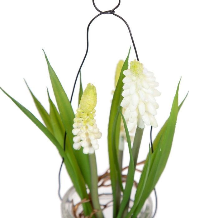 Ixia Planta Jacinto Blanco Artificial 5,50 x 5,50 x 21 cm