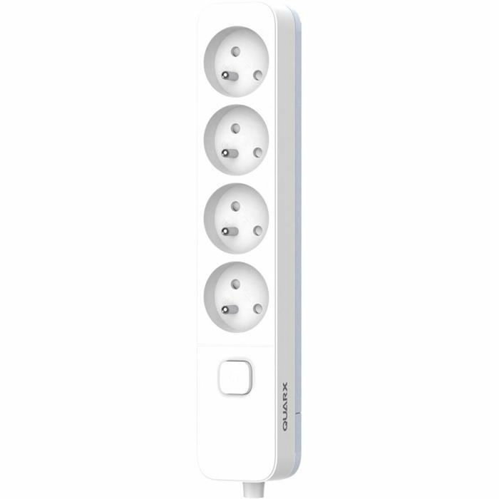 Quarx Regleta de 4 tomas con interruptor y cable de 1,5 m Quarx Regleta de 4 tomas con interruptor y cable de 1,5 m