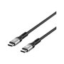 MANHATTAN Cable USB-C a USB-C 1 m USB4 Gen 3x2 240W 40Gbps 8K Thunderbolt 4 Carga Rápida Laptop Negro