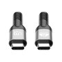 MANHATTAN Cable USB-C a USB-C 1 m USB4 Gen 3x2 240W 40Gbps 8K Thunderbolt 4 Carga Rápida Laptop Negro