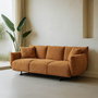 Sofá Ocre Tejido Salón 230 X 100 X 79 cm