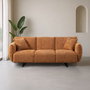 Sofá Ocre Tejido Salón 230 X 100 X 79 cm