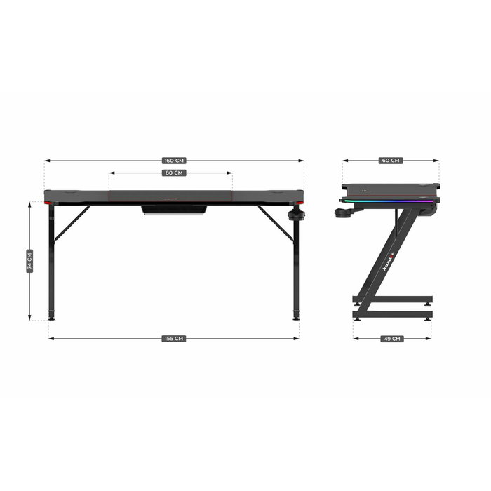 Escritorio Huzaro HZ-Hero 4.8 RGB Escritorio Huzaro HZ-Hero 4.8 RGB