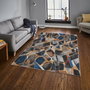 Conceptum Alfombra para Pasillo 100 x 150 cm Poliéster Lavable a Máquina Diseño 3D Elegante y Duradera