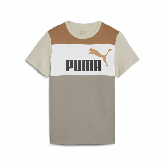 Camiseta de Manga Corta Infantil Puma Ess Block Camiseta de Manga Corta Infantil Puma Ess Block