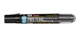 Marcador Pizarra Free Flow Recargable Conico Negro (Set de 12)