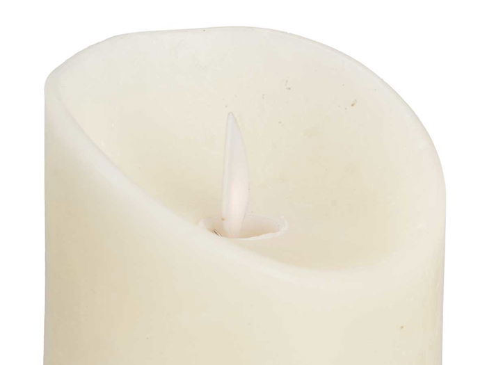 Giftdecor Vela Led Crema Grande 15 Cm, 7.5 Cm Diámetro, Plastico y Cera, Amarillo, 2xAA (Set de 24)