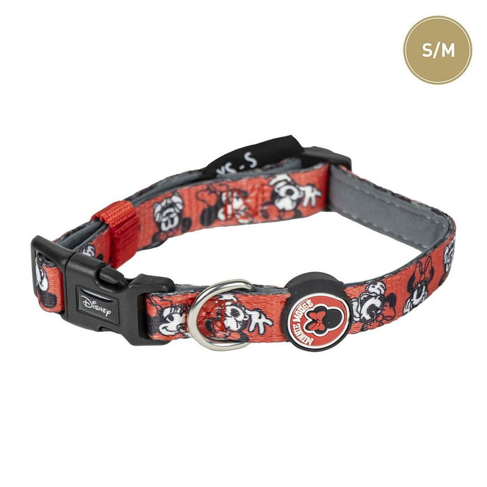 Cerdá Collar Premium Para Perros Minnie T3S S/M Rojo