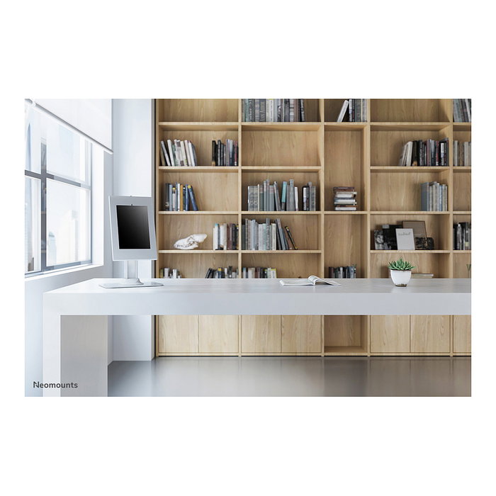 Neomounts DS15-650WH1 Soporte de escritorio para tablet 9.7-11" - bloqueable, Blanco, Acero, 0 - 75°, 90°