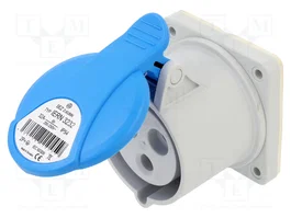 SEZ DK Conector de alimentación AC trifásico 32A 230V AC Azul