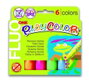 Instant Témperas Sólidas One Fluo en Barra, Estuche de 6 Colores Fluorescentes