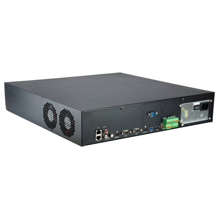LevelOne NVR-0764 Videograbador de Red (NVR) 64 Canales, 8 Bahías HDD, H.265+, 4K, 128 Usuarios, 2 Puertos HDMI, 2 VGA, RAID