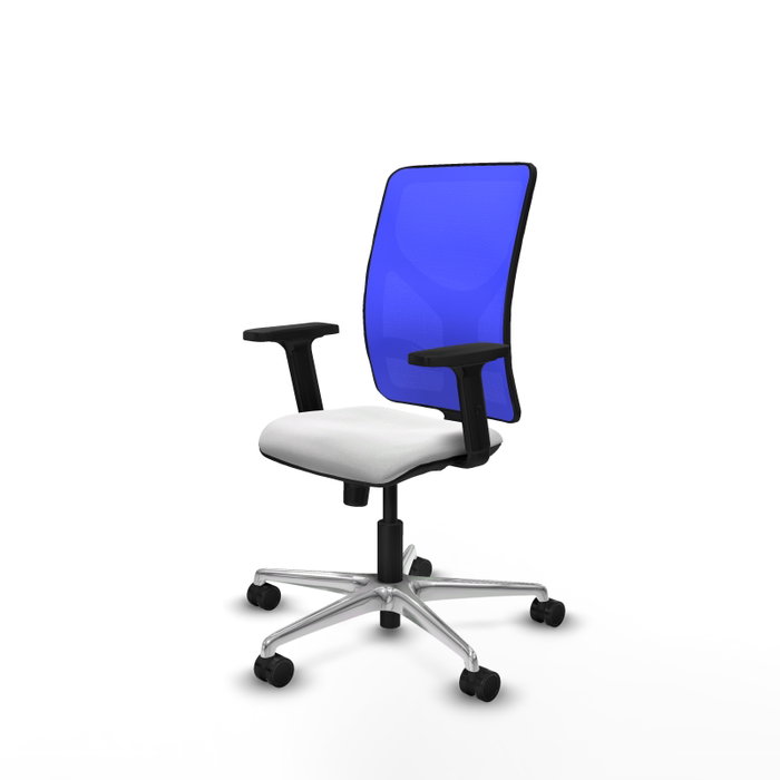 PIQUERAS Y CRESPO Silla de oficina Motilla con mecanismo Sincro, Azul y Blanco PIQUERAS Y CRESPO Silla de oficina Motilla con mecanismo Sincro, Azul y Blanco