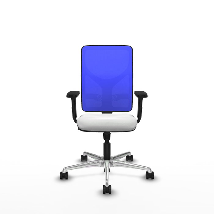 PIQUERAS Y CRESPO Silla de oficina Motilla con mecanismo Sincro, Azul y Blanco PIQUERAS Y CRESPO Silla de oficina Motilla con mecanismo Sincro, Azul y Blanco