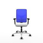 PIQUERAS Y CRESPO Silla de oficina Motilla con mecanismo Sincro, Azul y Blanco