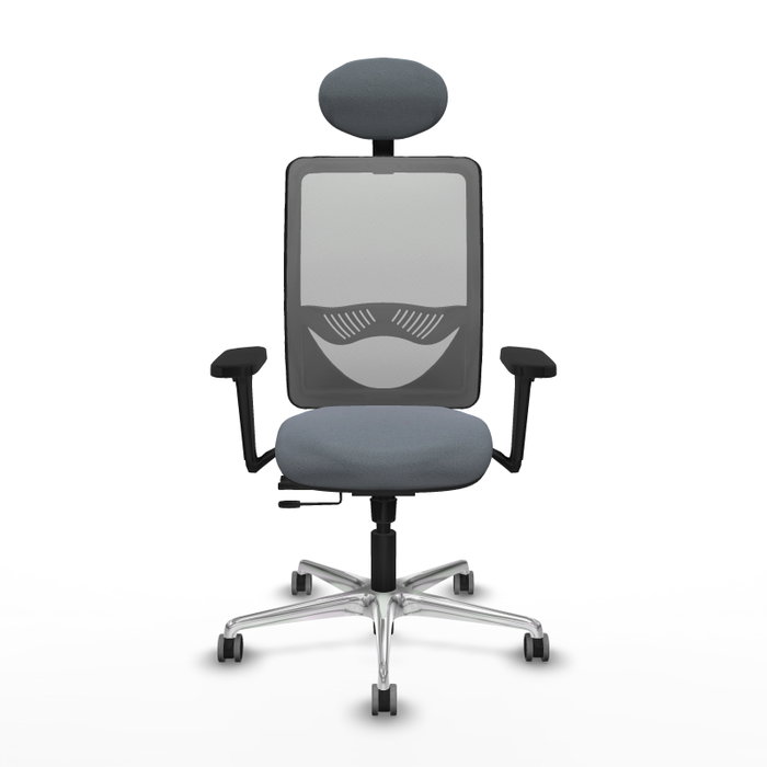 PIQUERAS Y CRESPO Silla de oficina Zulema Gris con mecanismo Sincro/Traslack PIQUERAS Y CRESPO Silla de oficina Zulema Gris con mecanismo Sincro/Traslack