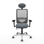 PIQUERAS Y CRESPO Silla de oficina Zulema Gris con mecanismo Sincro/Traslack