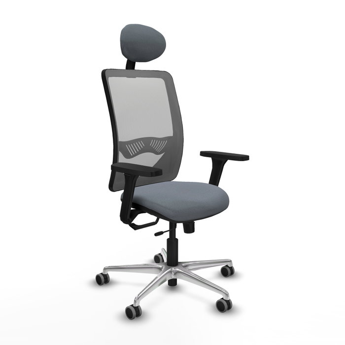 PIQUERAS Y CRESPO Silla de oficina Zulema Gris con mecanismo Sincro/Traslack PIQUERAS Y CRESPO Silla de oficina Zulema Gris con mecanismo Sincro/Traslack