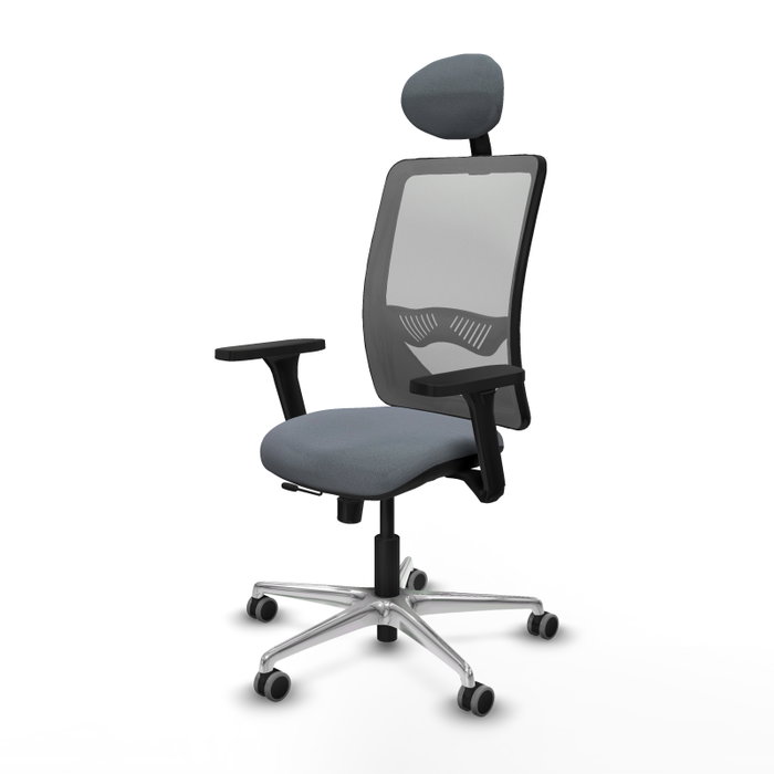PIQUERAS Y CRESPO Silla de oficina Zulema Gris con mecanismo Sincro/Traslack PIQUERAS Y CRESPO Silla de oficina Zulema Gris con mecanismo Sincro/Traslack
