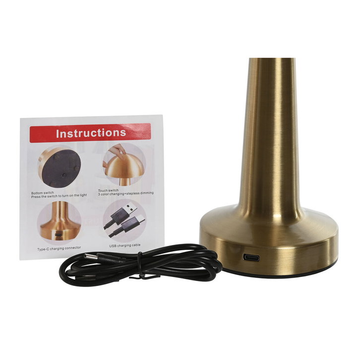 DKD Home Decor Lámpara de Sobremesa LED Recargable Táctil Surtido de Colores DKD Home Decor Lámpara de Sobremesa LED Recargable Táctil Surtido de Colores