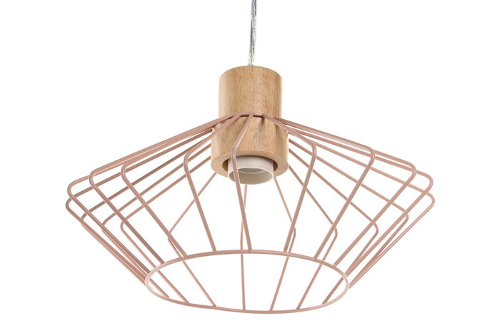 DKD Home Decor Lámpara Techo Urban Blanco Rosa 34x34x21 cm (4 Unidades) E27