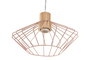 DKD Home Decor Lámpara Techo Urban Blanco Rosa 34x34x21 cm (4 Unidades) E27