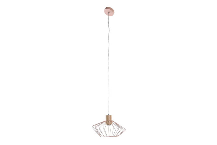 DKD Home Decor Lámpara Techo Urban Blanco Rosa 34x34x21 cm (4 Unidades) E27