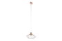 DKD Home Decor Lámpara Techo Urban Blanco Rosa 34x34x21 cm (4 Unidades) E27