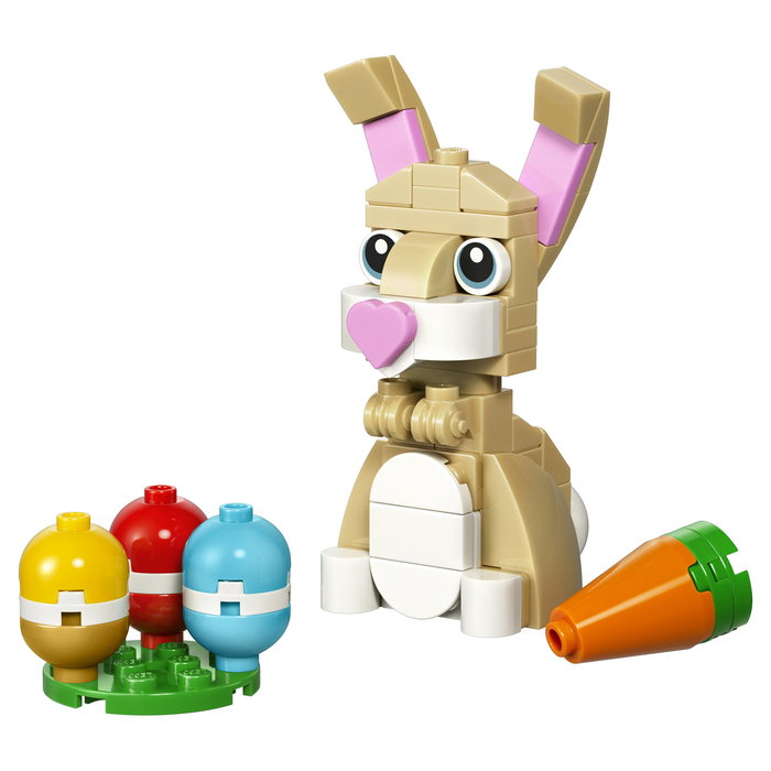 LEGO Creator 30716 Simpático Conejo de Pascua - Juego de construcción, 66 piezas, plástico, para niños 6+ años