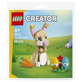 LEGO Creator 30716 Simpático Conejo de Pascua - Juego de construcción, 66 piezas, plástico, para niños 6+ años
