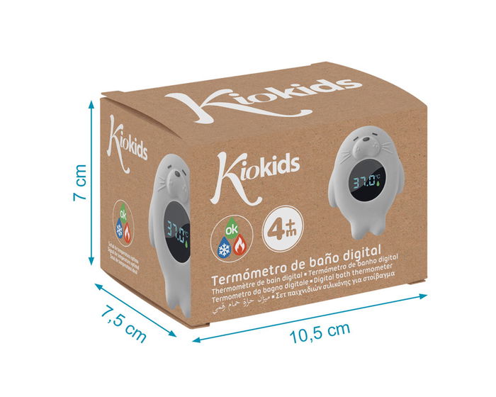 KioKids Termómetro Eléctrico Digital Gris para Bebés +4 Meses