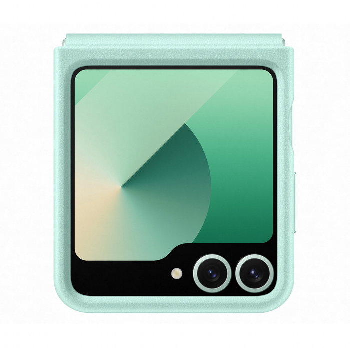 Funda samsung para galaxy z flip6 de ecopiel verde menta flip 6