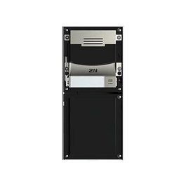 2N 9155211CB IP-Verso 2.0 Placa Frontal con Cámara - Unidad Base, Color Negro, Montaje en Pared