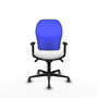 PIQUERAS Y CRESPO Silla de oficina Jorquera Blanco y Azul