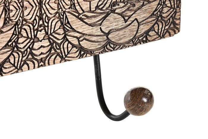 DKD Home Decor India8 Perchero Pared Oriental Buda Mango Metal Marron 6 x 18 x 38 cm DKD Home Decor India8 Perchero Pared Oriental Buda Mango Metal Marron 6 x 18 x 38 cm