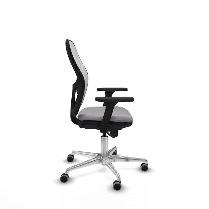 PIQUERAS Y CRESPO Silla de oficina Jorquera con mecanismo Sincro, Gris y Blanco