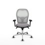 PIQUERAS Y CRESPO Silla de oficina Jorquera con mecanismo Sincro, Gris y Blanco