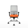 PIQUERAS Y CRESPO Silla de oficina Horna Naranja y Blanco