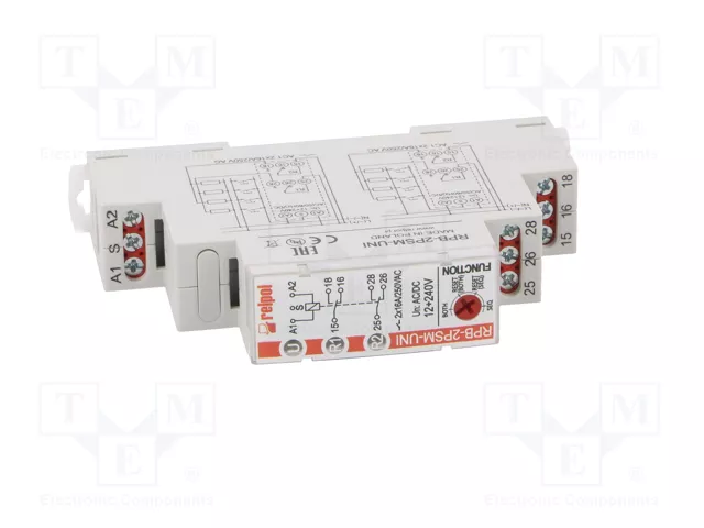 RELPOL RPB-2PSM-UNI Relé de instalación biestable DPDT 16A