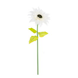 Flor Gerbera Blanco Artificial 40 X 40 X 125 cm (Set de 2)