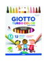 Giotto Rotuladores Turbo Skin Tones de 12 Colores Surtidos Lavables con Punta Bloqueada